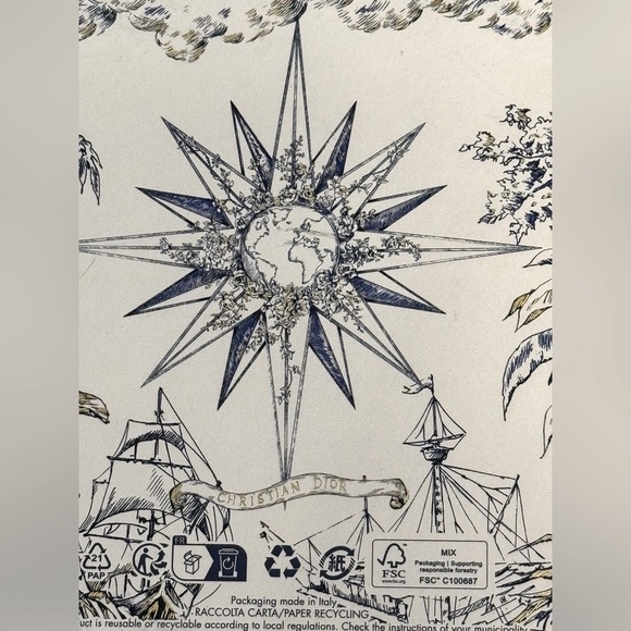 Christian Dior Celestial Nautical Gift Box- 9”x5.5”x2.5” with Lid - Picture 12 of 15